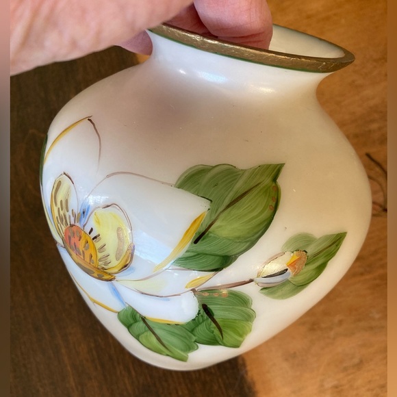 Hand Painted Glass Vase - Picture 6 of 8